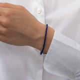Blue Lapis Beaded Bracelet -6.5"-7" adjustable SAMPLE SALE Zoe Lev Jewelry