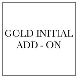 Gold Initial Add - On Add On Services Zoe Lev Jewelry