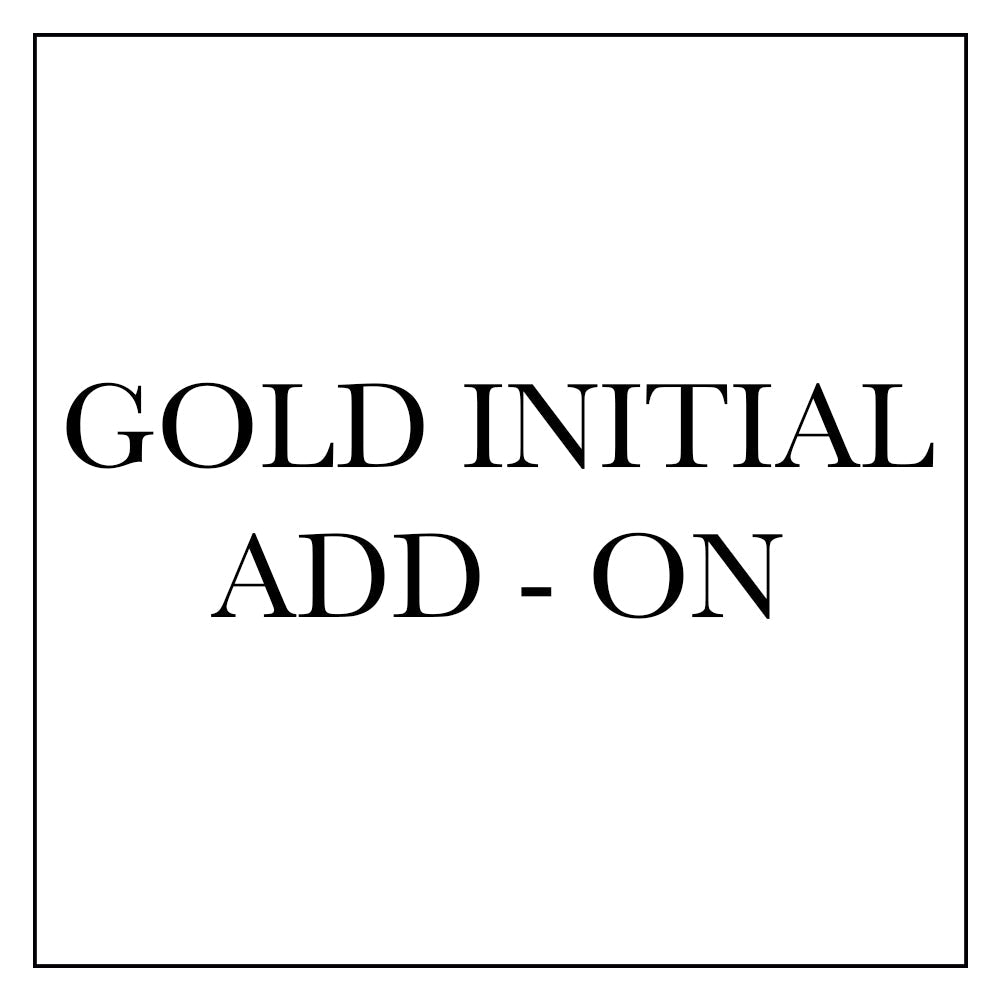 Gold Spaced Initial Add - On