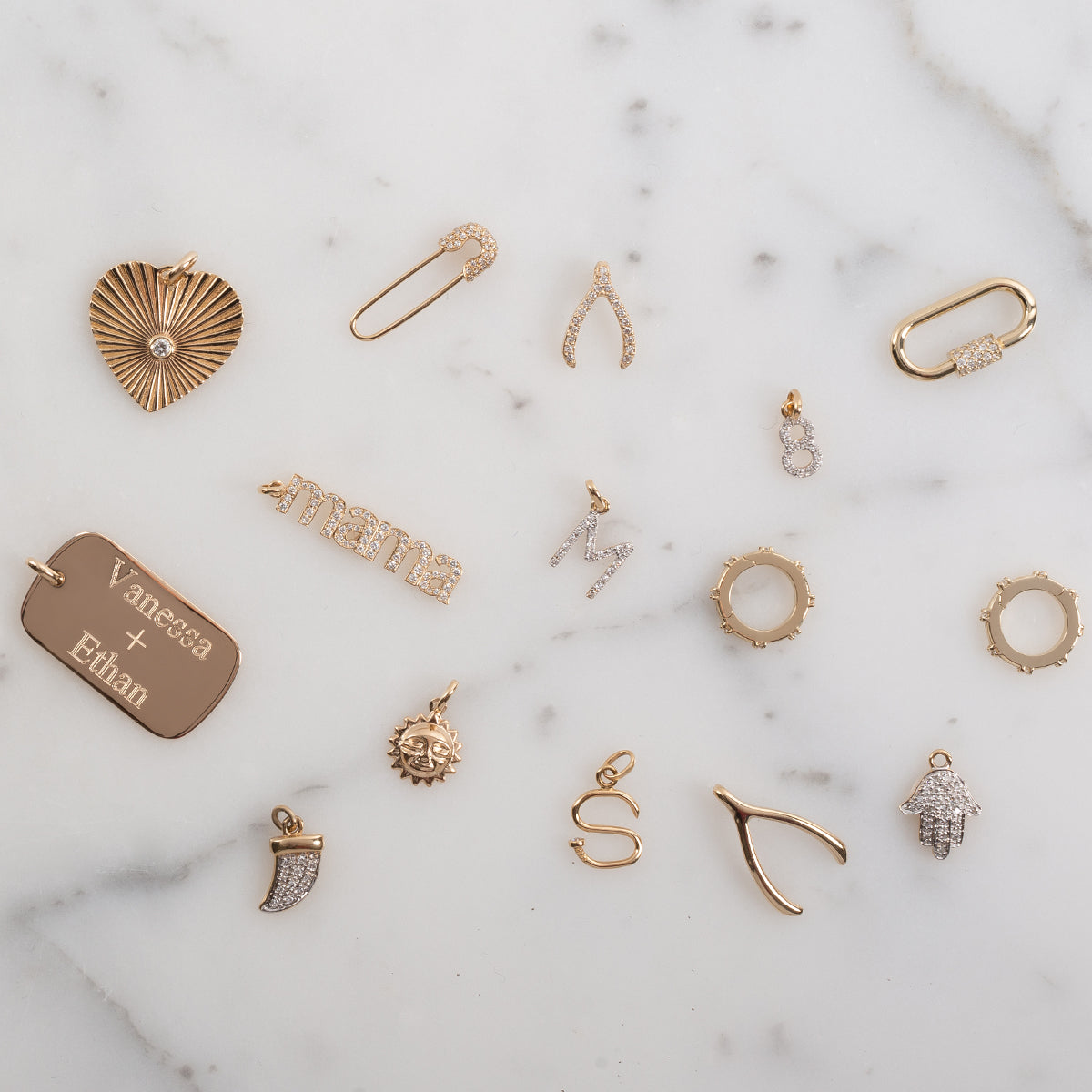 14k Gold Sun Pendant Zoe Lev Jewelry