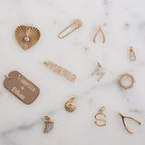 Diamond Horn Pendant SAMPLE SALE Zoe Lev Jewelry