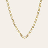 Cuban Link Bezel Diamond Choker Zoe Lev Jewelry