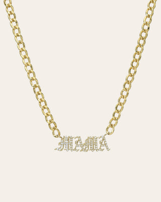 Cuban Link Diamond MAMA Choker