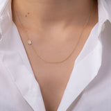 Diamond Asymmetrical Paw Necklace SAMPLE SALE Zoe Lev Jewelry