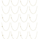 Mini Diamond Asymmetrical Script Initial Necklace Personalized Zoe Lev Jewelry