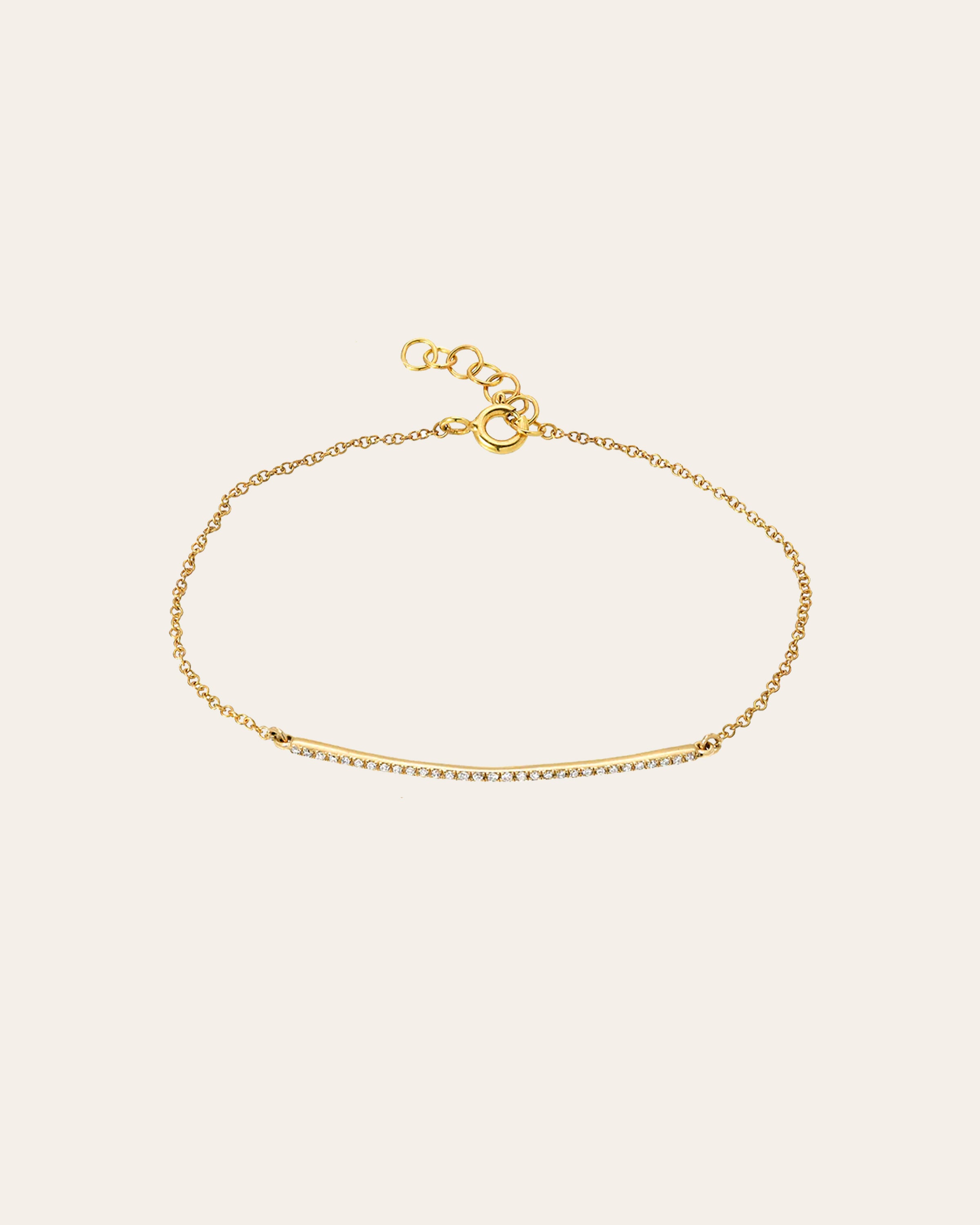 Diamond Bar Bracelet Zoe Lev Jewelry