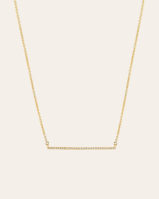 Diamond Bar Necklace