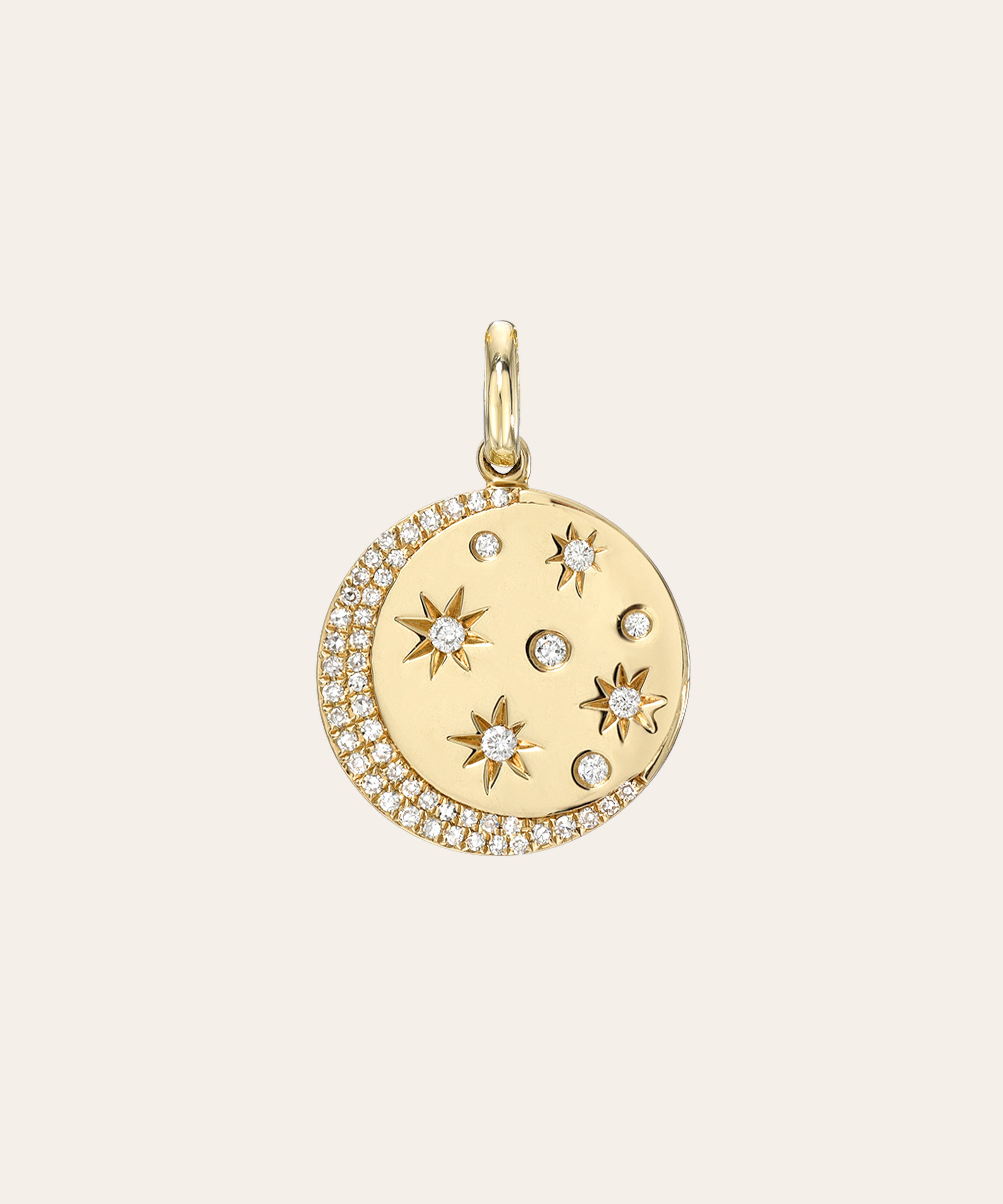 Diamond Celestial Pendant Zoe Lev Jewelry