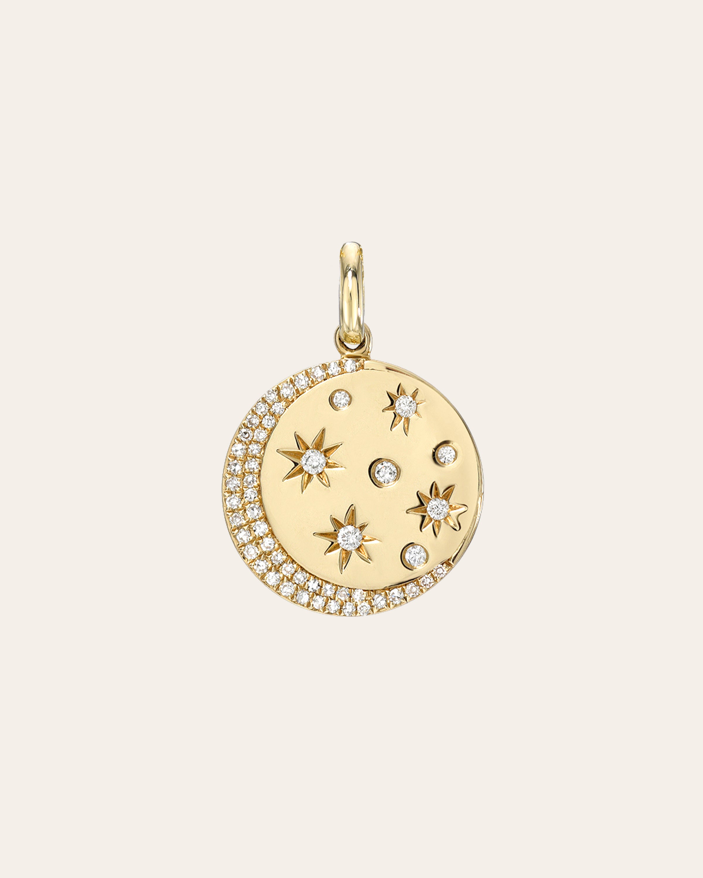 Diamond Celestial Pendant Zoe Lev Jewelry