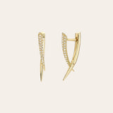 Diamond Claw Earrings Zoe Lev Jewelry