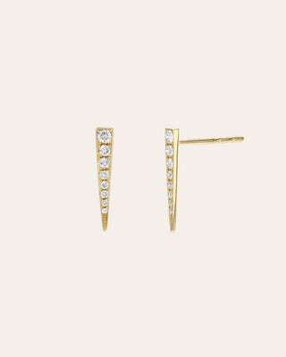 Diamond Dagger Stud Earrings