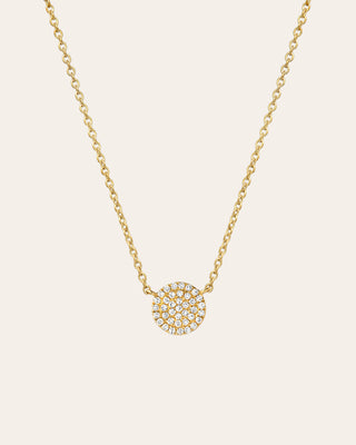 Diamond Disc Necklace