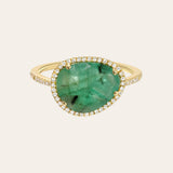 Diamond Emerald Ring Zoe Lev Jewelry