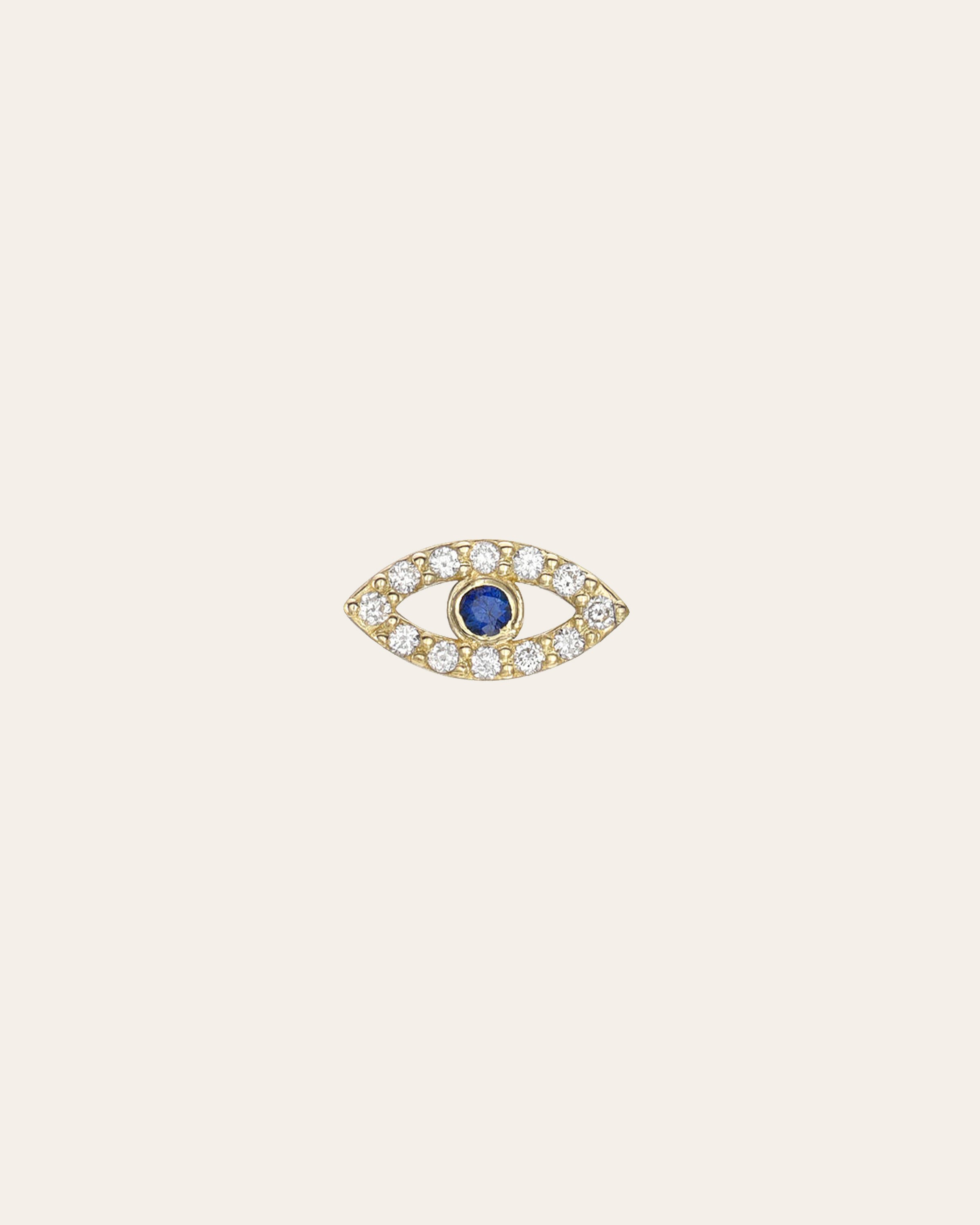 Diamond Evil Eye for Locket Zoe Lev Jewelry