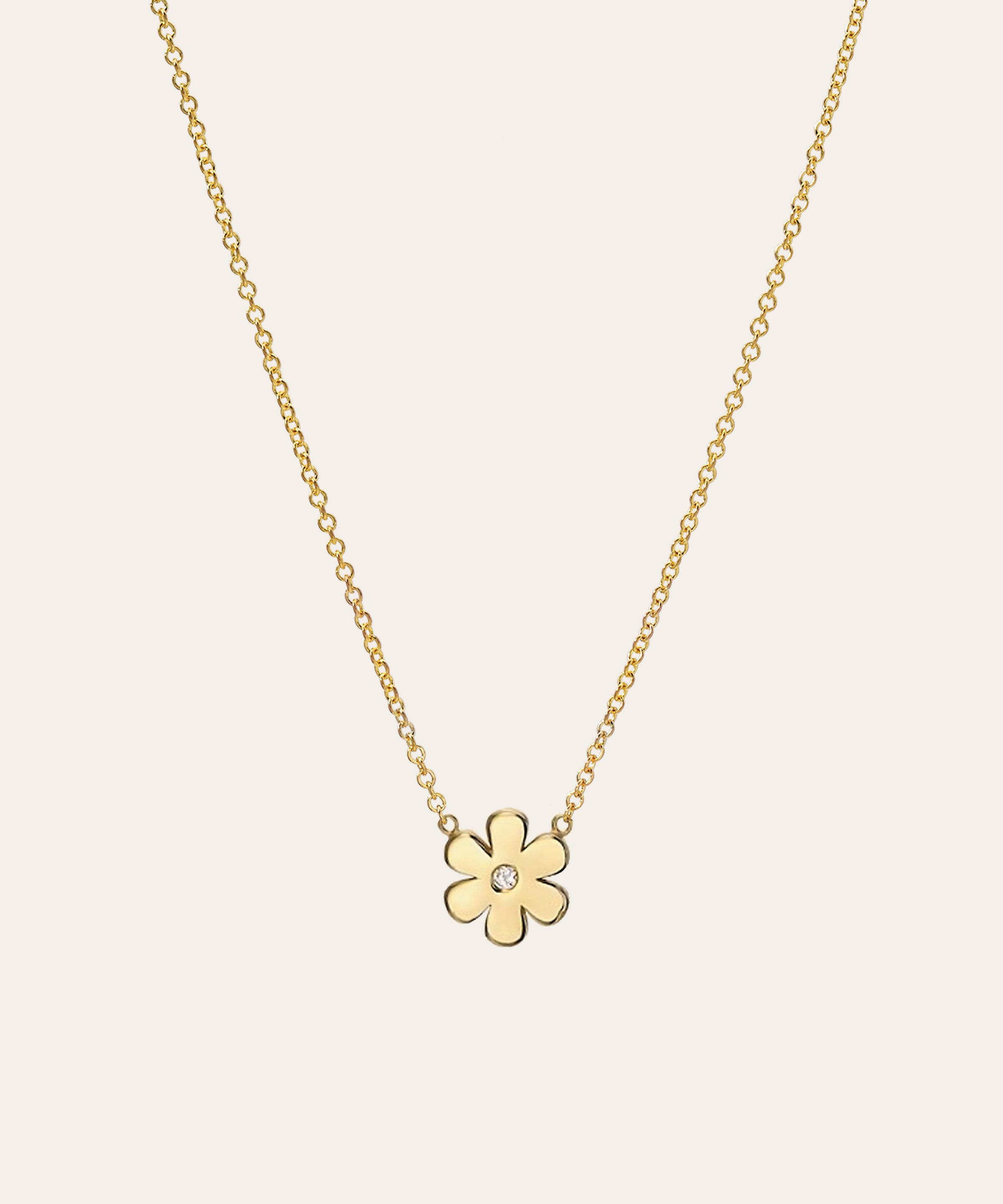 Kids Diamond Flower Necklace Kids Zoe Lev Jewelry