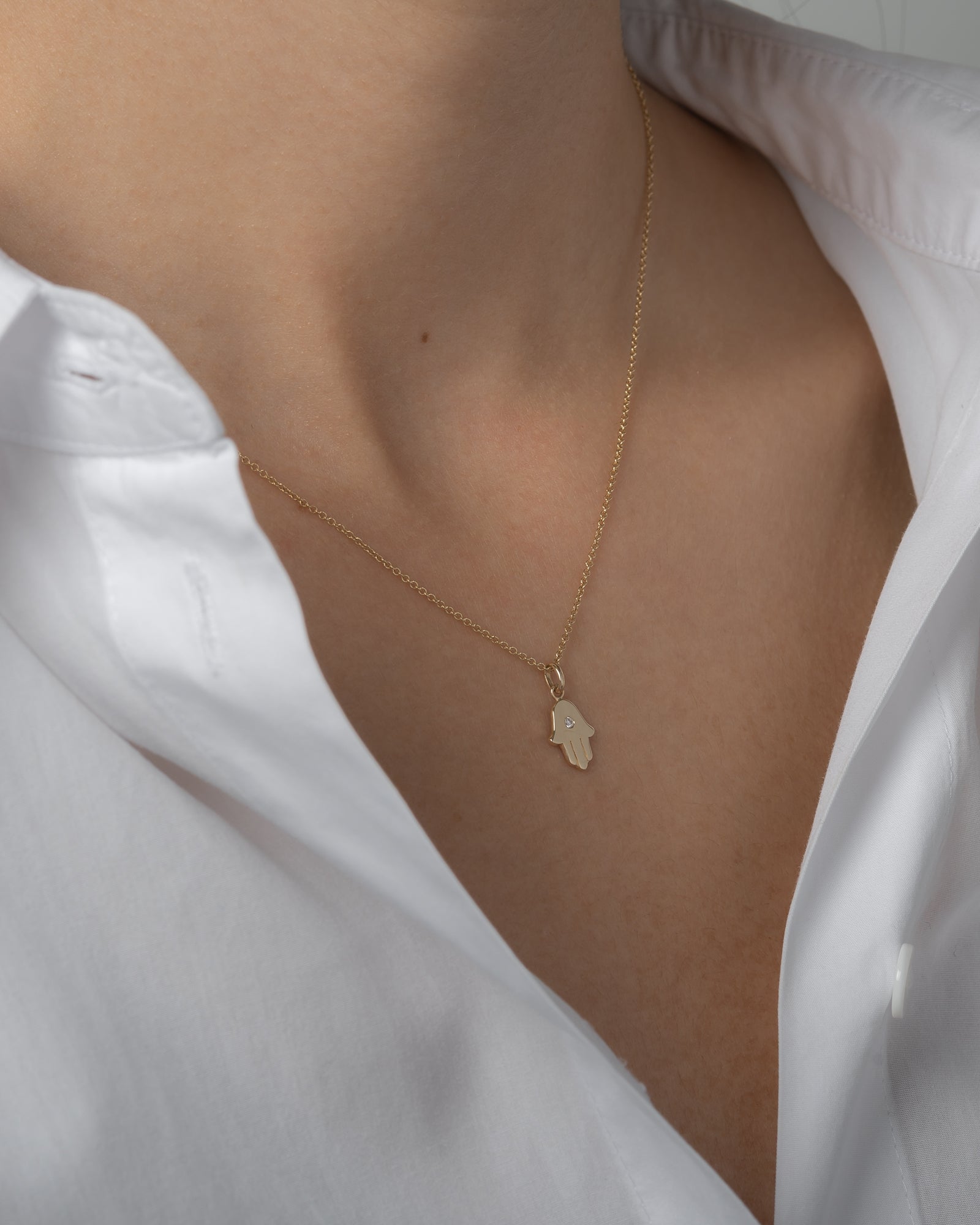 Klissaa Small Hamsa Hand Necklace Hamsa Jewelry Bracelet Gold