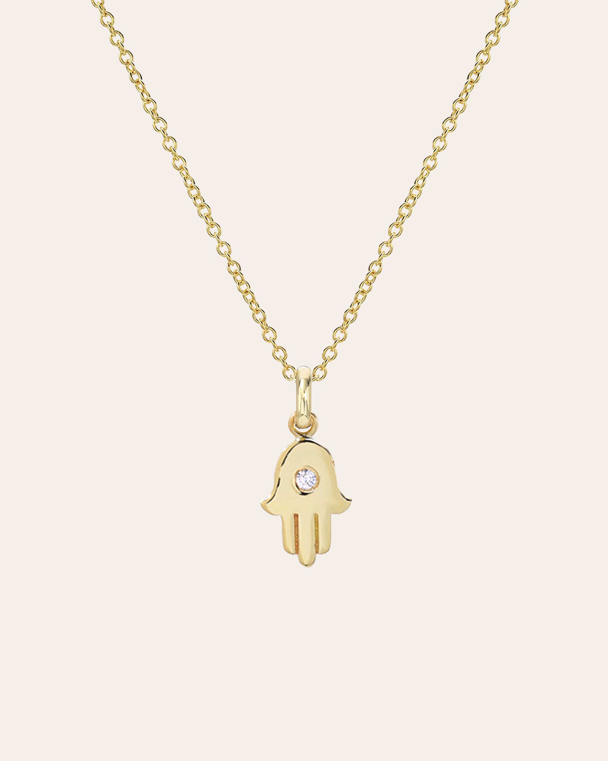 Blue Dream Hamsa Hand Necklace – Celtic Crystal Design Jewelry