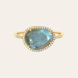 Diamond Labradorite Ring Zoe Lev Jewelry