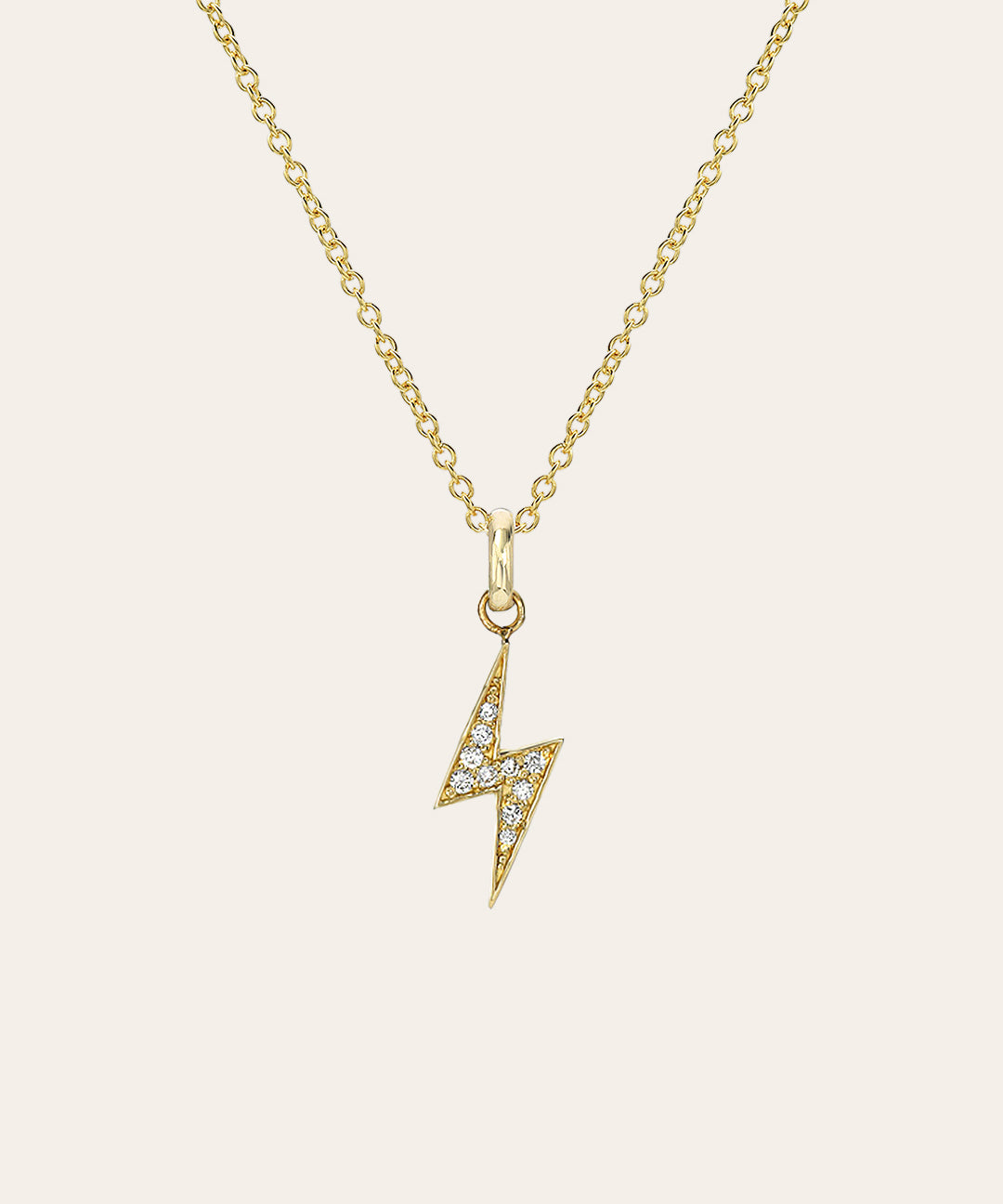 Diamond Lightning Bolt Necklace Zoe Lev Jewelry