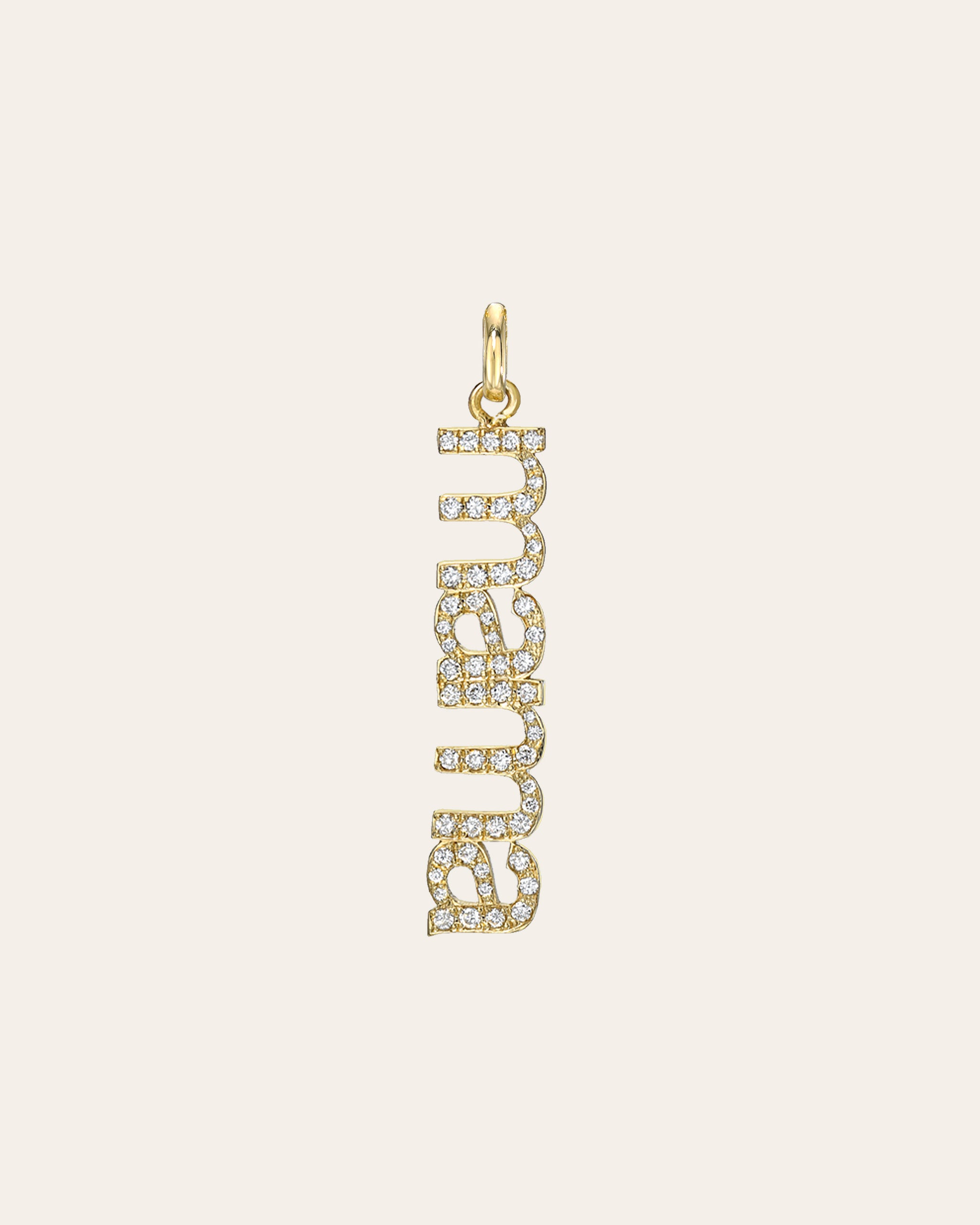 14k Gold Uppercase Mom Birthstone Statement Necklace – Shyne Jewelers™