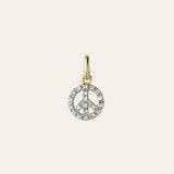 Diamond Peace Pendant Zoe Lev Jewelry