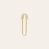 Diamond Safety Pin Pendant Zoe Lev Jewelry