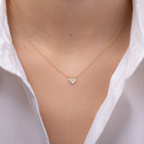 Diamond Shaped Diamond Pave Necklace SAMPLE SALE Zoe Lev Jewelry