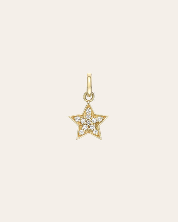 Diamond Star Pendant - Zoe Lev Jewelry