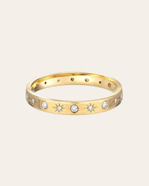 Diamond Starburst Ring Zoe Lev Jewelry