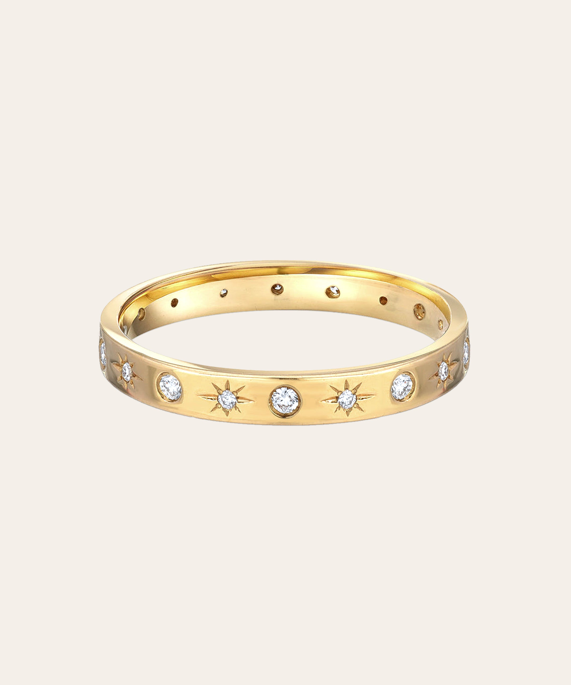 Diamond Starburst Ring Zoe Lev Jewelry