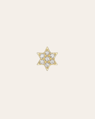 Diamond Star of David for Locket