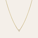 Diamond Trillion Necklace Zoe Lev Jewelry