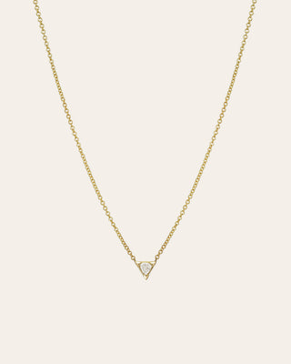 Diamond Trillion Necklace