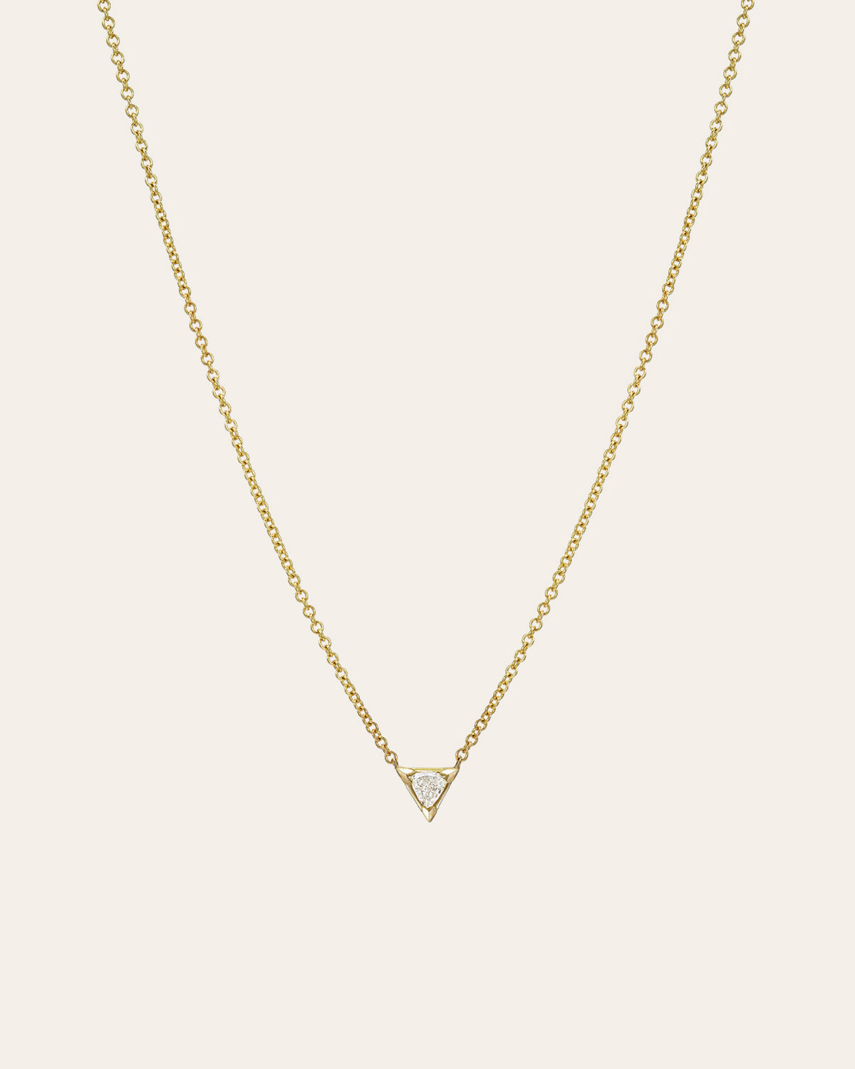 Diamond Trillion Necklace