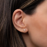 Diamond Trio Stud Earrings Zoe Lev Jewelry