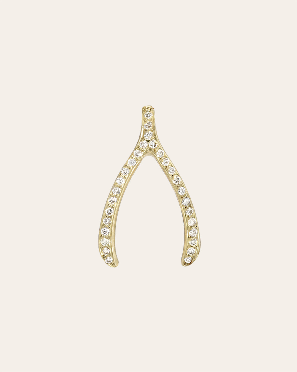 Diamond Wishbone Pendant