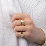 Pave Diamond Signet Ring Zoe Lev Jewelry