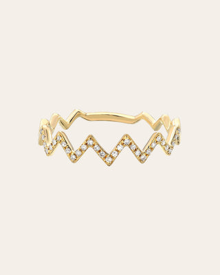 Diamond Zig Zag Ring