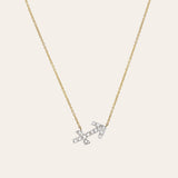 Diamond Zodiac Sign Necklace Personalized Zoe Lev Jewelry