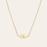 Diamond Evil Eye Necklace Zoe Lev Jewelry