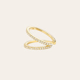 Double Diamond Ear Cuff Zoe Lev Jewelry