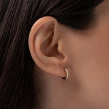 Double Diamond Huggie Earrings Hoops & Huggies Zoe Lev Jewelry