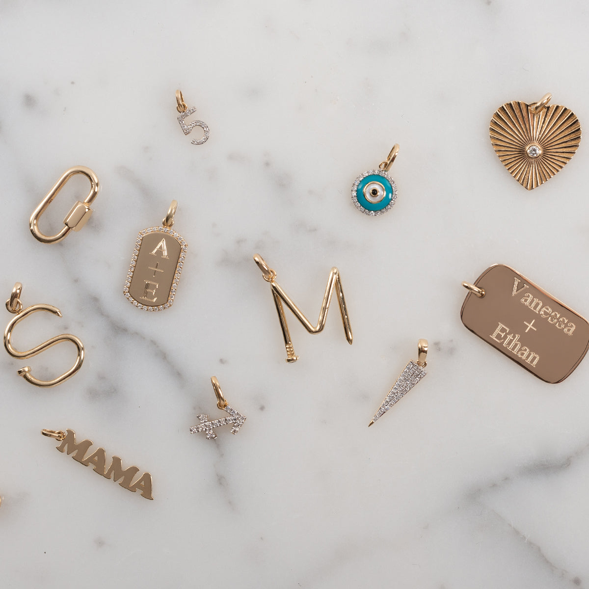 14k Gold Diamond Evil Eye Turquoise Pendant Zoe Lev Jewelry