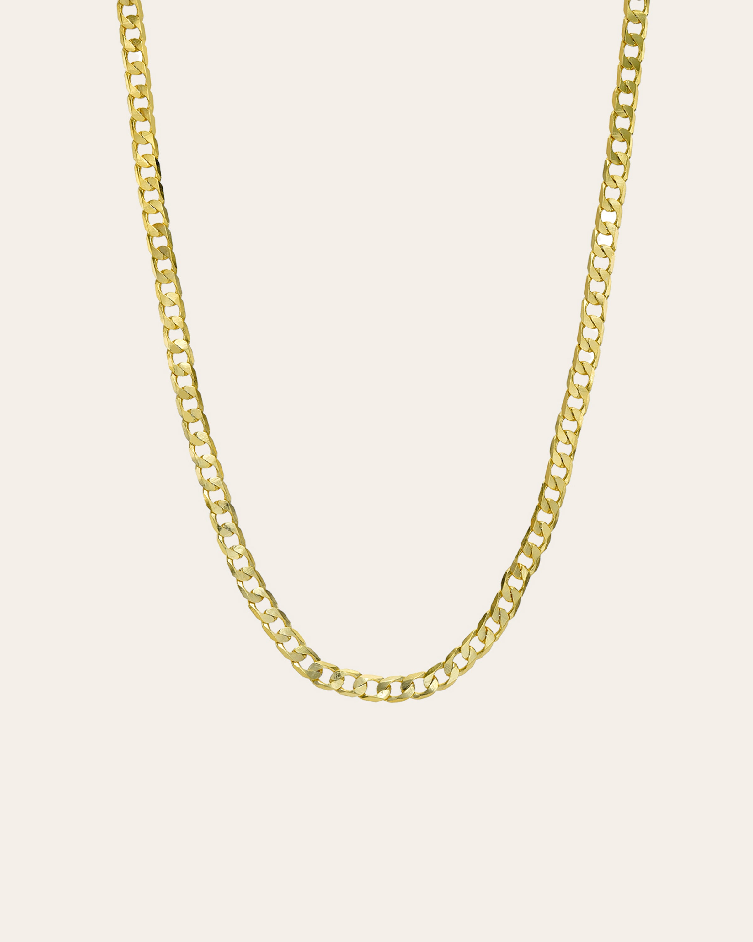 Cuban Link Chain Necklace Vermeil Zoe Lev Jewelry