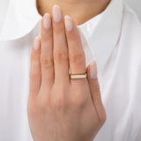 Bar Ring Vermeil Zoe Lev Jewelry