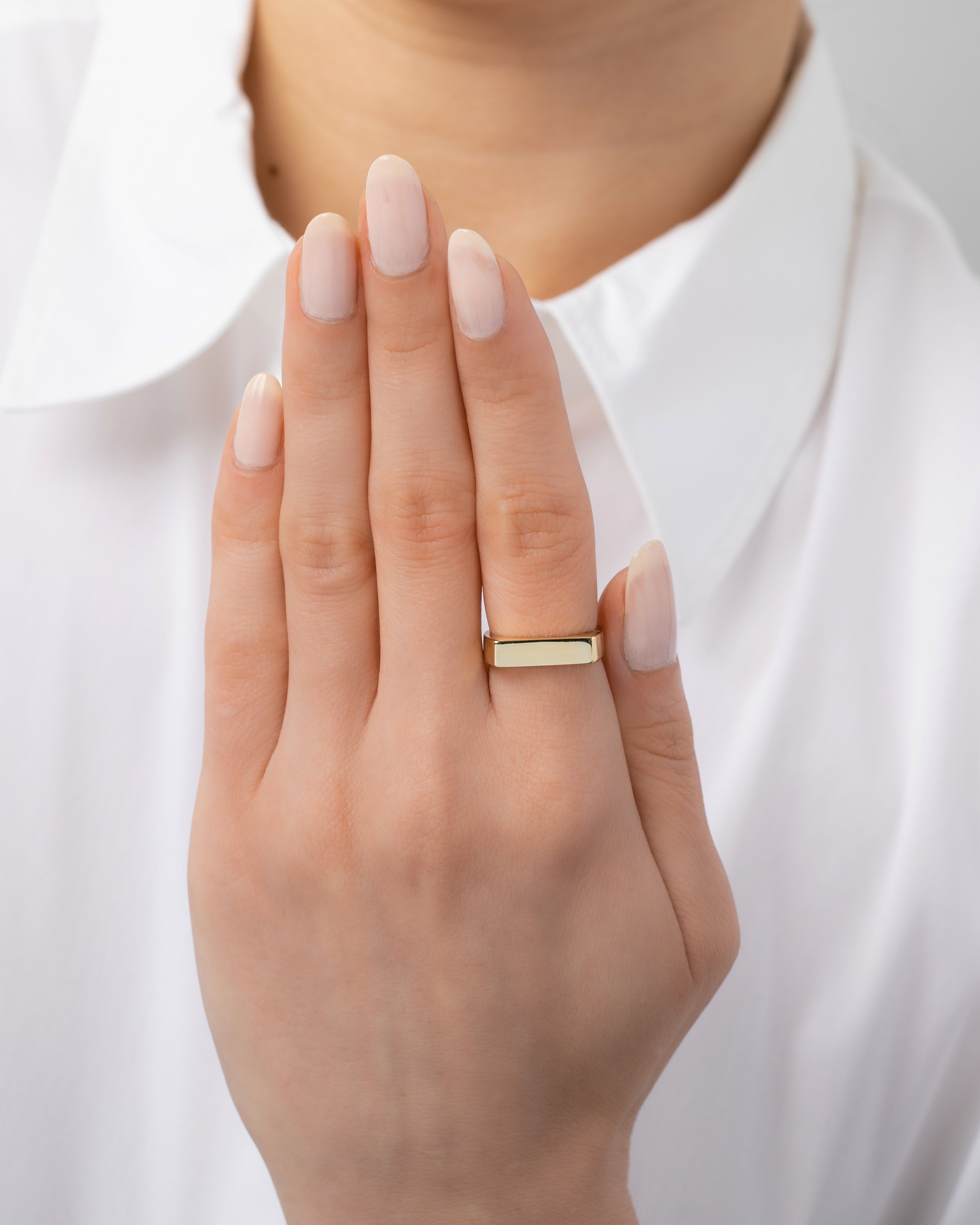 Bar Ring Vermeil Zoe Lev Jewelry