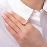 Bar Ring Vermeil Zoe Lev Jewelry