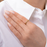 Chain Link Ring Vermeil Zoe Lev Jewelry