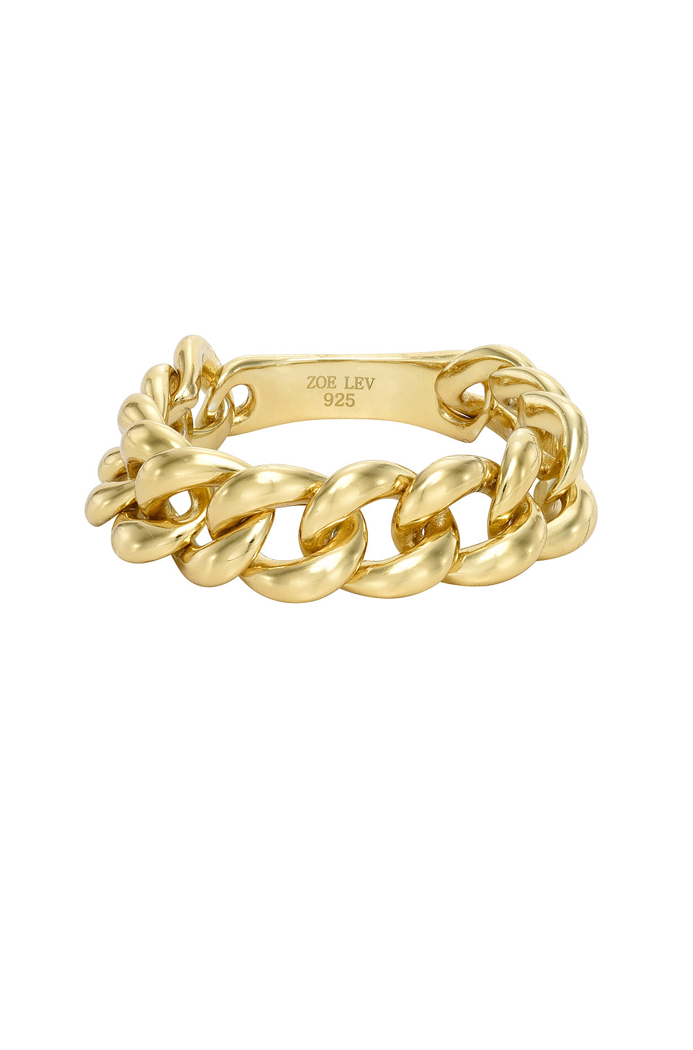 Gold Vermeil Cuban Link Ring