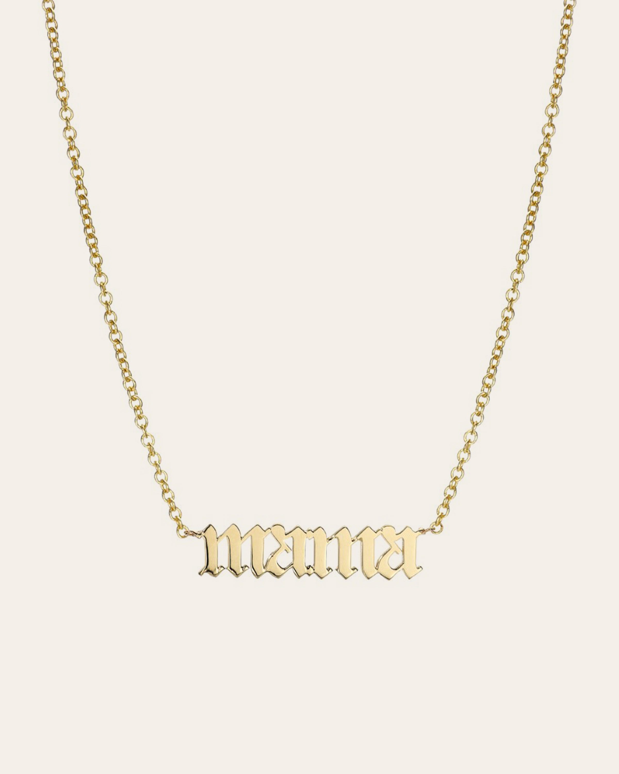 Gothic necklace Old English font necklace gold custom necklace initial  necklace personalized necklace Gothic necklaces for women